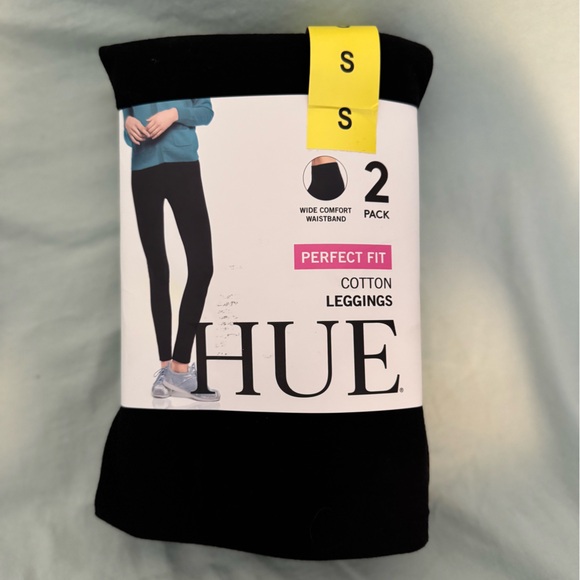 HUE Black Leggings 2-Pack - Picture 1 of 3